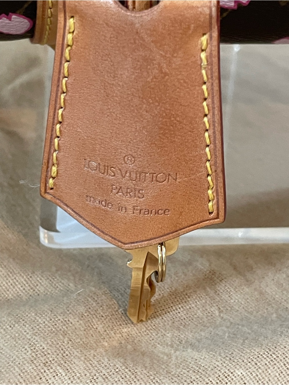 Louis Vuitton Murakami Monogram Mini Papillon with Pink Cherry Blossom Print - Picture 7 of 12
